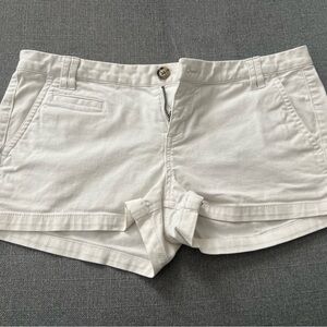 Express White Cargo Shorts Lightweight Summer Essential